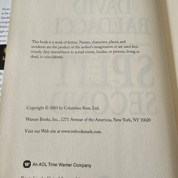 Split Second (King & Maxwell Series, 1) By David Baldacci, Hardcover, Pre-owned - Picture 4 of 12